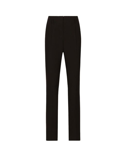 Dolce & Gabbana Black Stretch Cotton Tailored Trousers