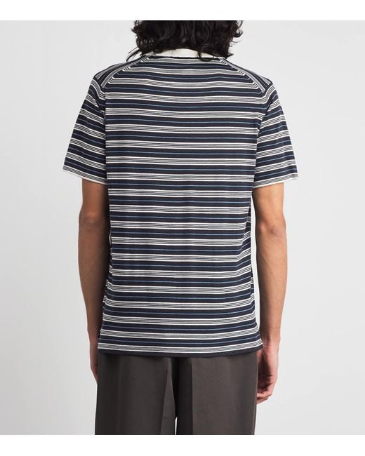 Wales Bonner Blue X John Smedley Wool-Cotton Song Sweater for men