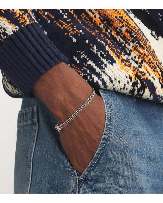 Tom Wood Metallic Sterling Jude Chain Bracelet for men