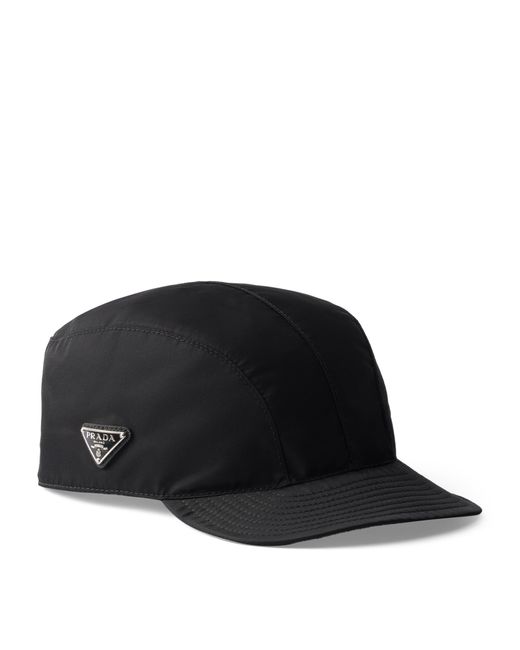 Prada Black Re-Nylon Drill Baseball Cap