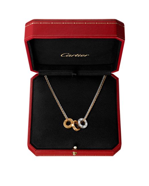 Cartier Metallic And Diamond Love Necklace