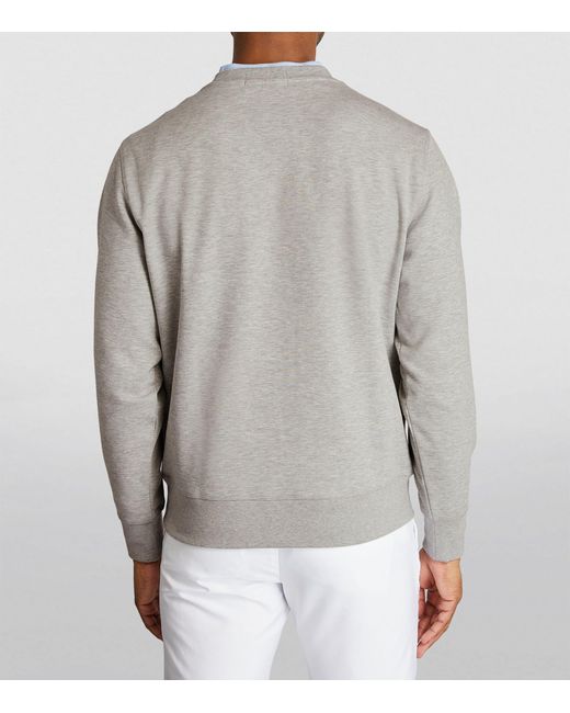 RLX Ralph Lauren Gray Golf Polo Bear Sweatshirt for men