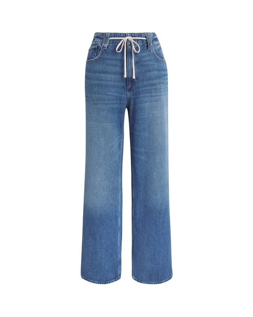 PAIGE Blue Zoey Wide-Leg Jeans