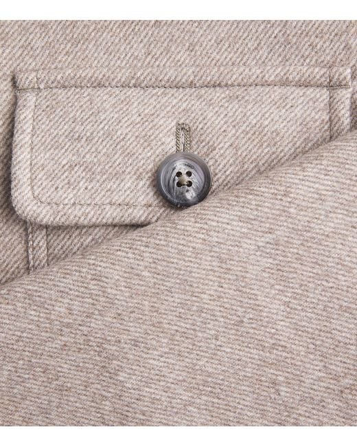 Herno Brown Virgin Wool Jacket for men