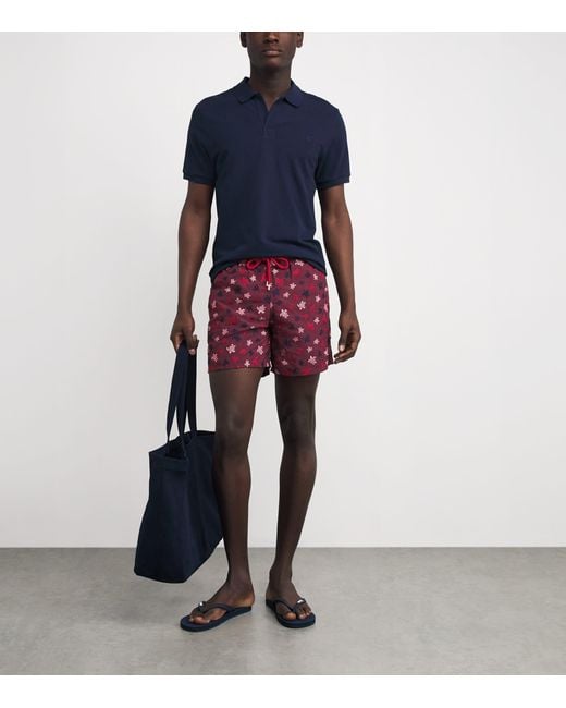 Vilebrequin Embroidered Turtle Mistral Swim Shorts for men