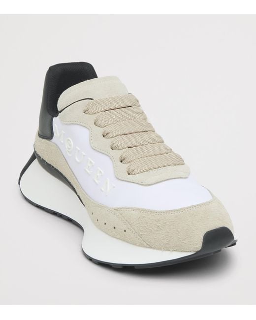 McQueen White Sprint Runner Sneakers for men