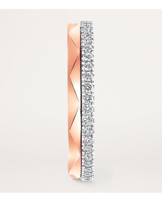 Graff Pink Rose And Diamond Laurence Signature Ring