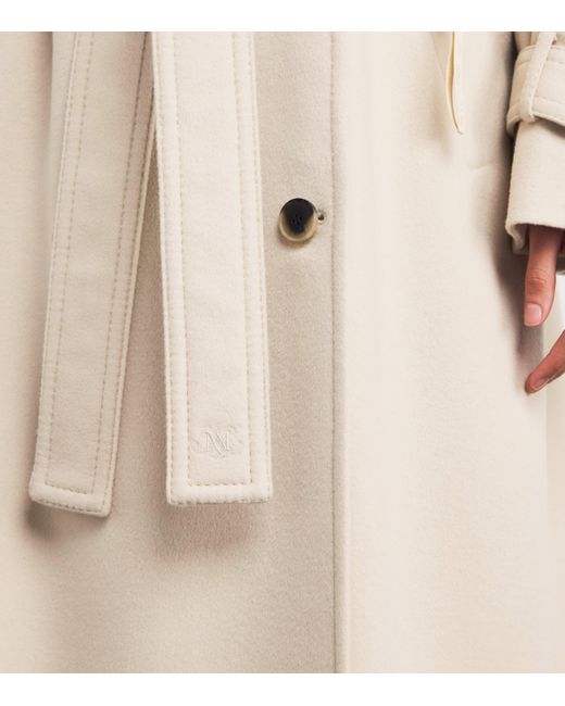 Women's Natural Virgin Wool Double-Breasted Coat