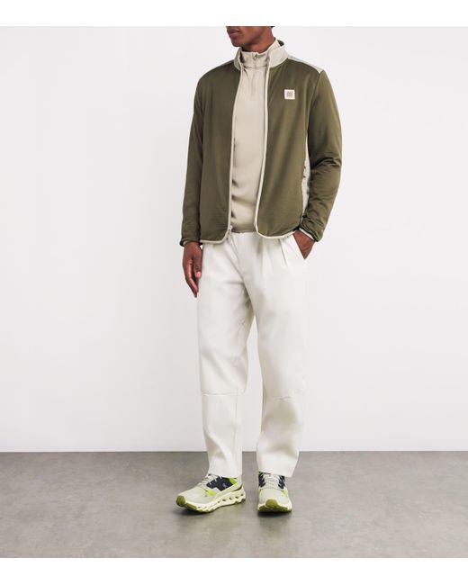 Manors Green Hybrid Mid-Layer Sweater for men