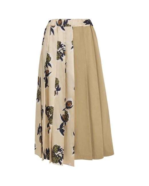 Weekend by Maxmara Natural Pleated Midi Skirt