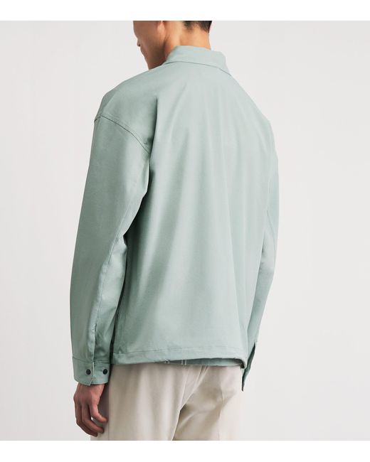 J.Lindeberg Green Dex Coach Overshirt for men
