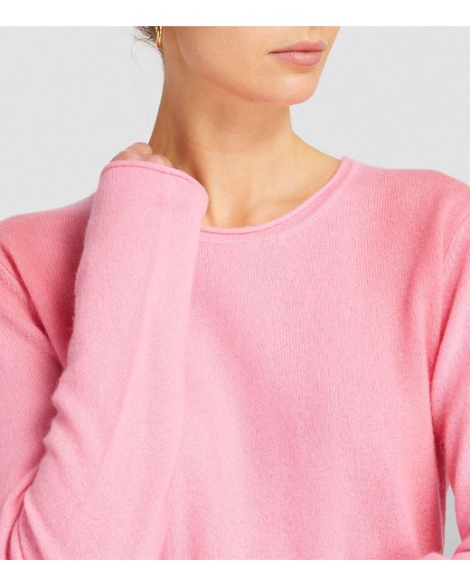 Crush Pink Cashmere Hailey Sweater