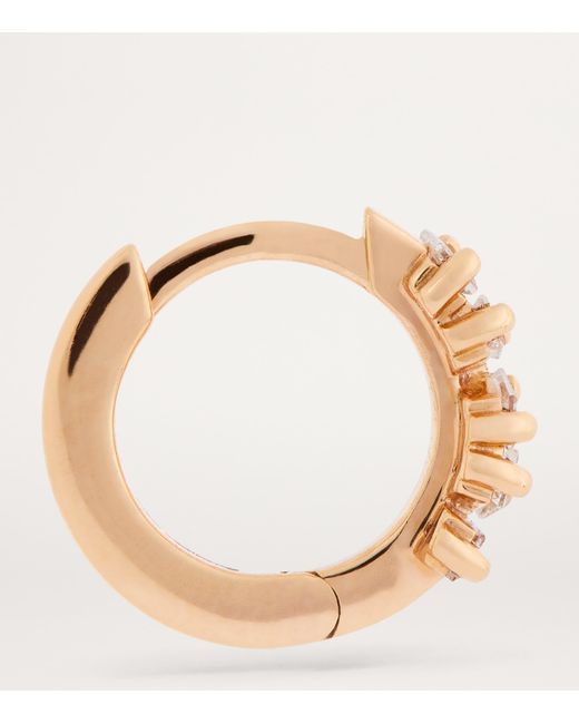 Suzanne Kalan Metallic And Diamond Bold Huggie Earrings