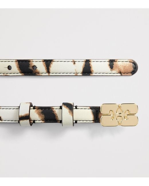 Ganni Metallic Small Kat Belt