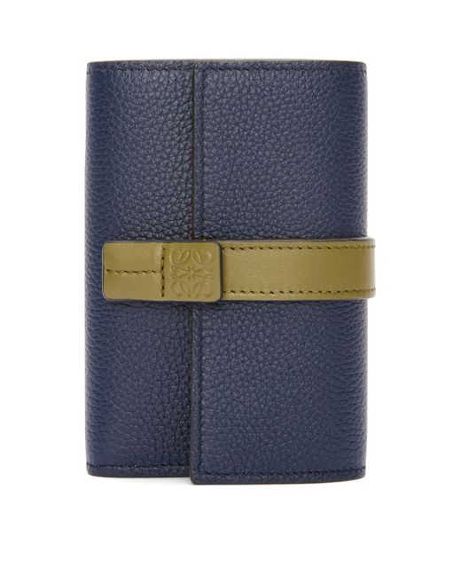 Loewe Blue Small Calfskin Vertical Wallet
