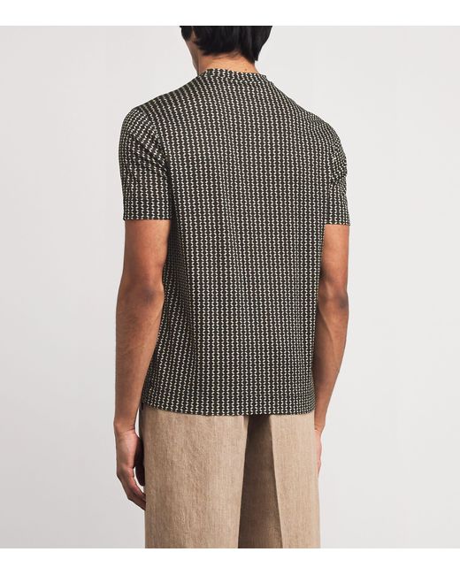 Emporio Armani Gray Printed T-Shirt for men
