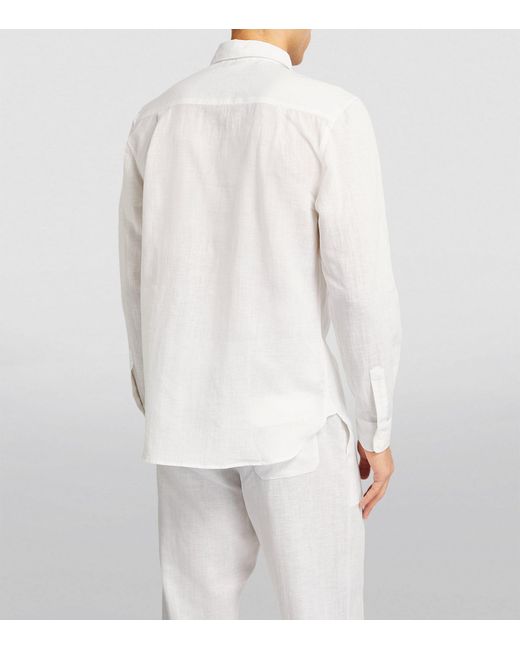 Zimmerli of Switzerland White Linen-cotton Shirt for men