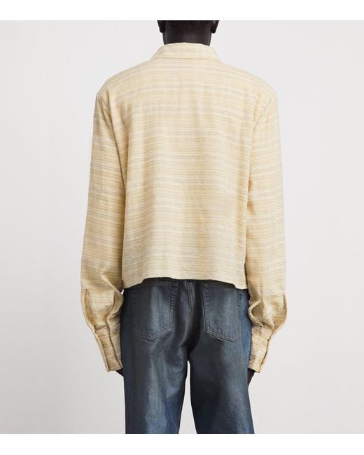 424 Natural Cotton-Blend Stripe Shirt for men