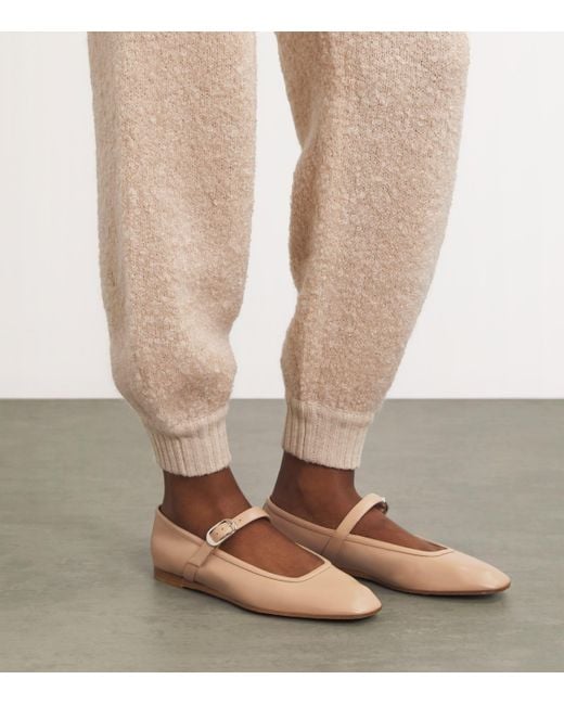 Le Monde Beryl Natural Leather Mary Jane Ballet Flats