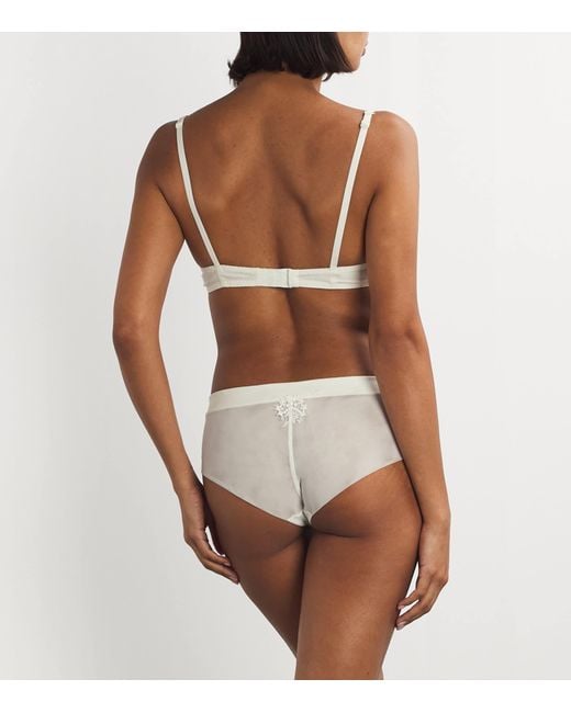 Simone Perele White Lace Wish Half-Cup Bra