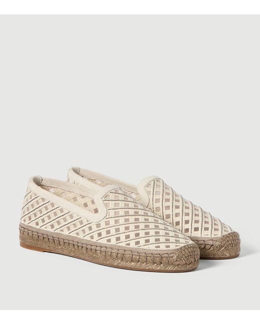 Brunello Cucinelli Natural Woven Espadrilles