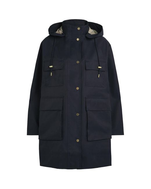 Barbour Blue Waterproof Khai Hooded Jacket