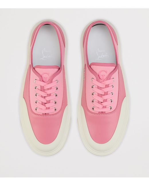 Christian Louboutin Pink Tactical Skate Sneakers for men