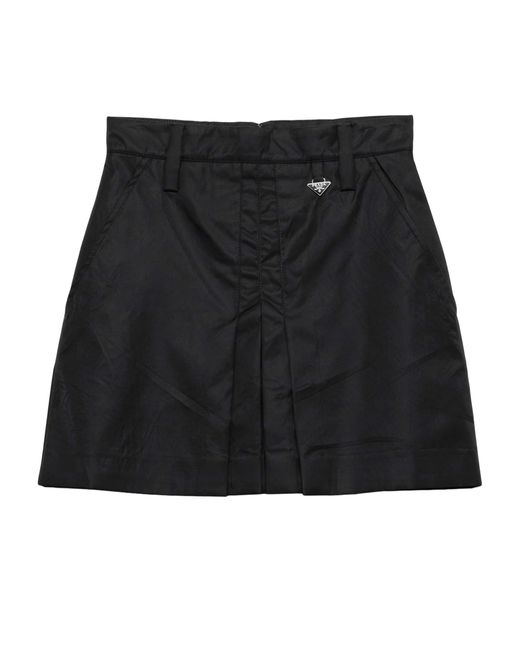Prada Black Re-Nylon Mini Skirt