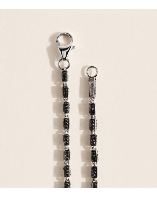 Suzanne Kalan Natural And Diamond Block-Chain Necklace for men