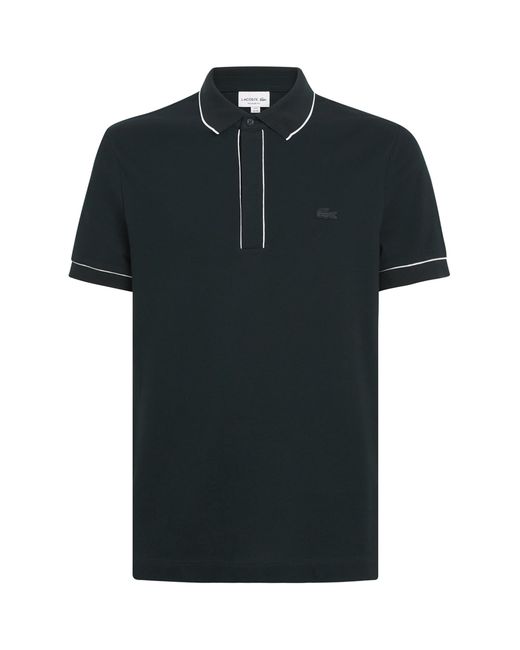 Lacoste Black Cotton Original Polo Shirt for men