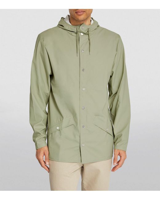 Rains Green Core Rain Jacket for men