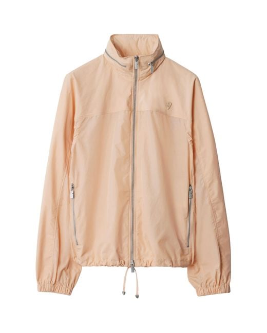 Burberry Natural B Shield-Plaque Windbreaker Jacket