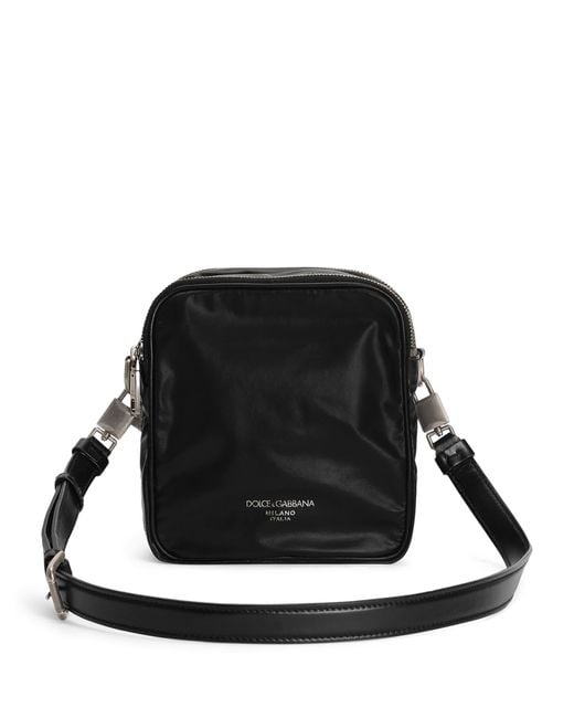 Dolce & Gabbana Black Patent Leather Cross-Body Bag