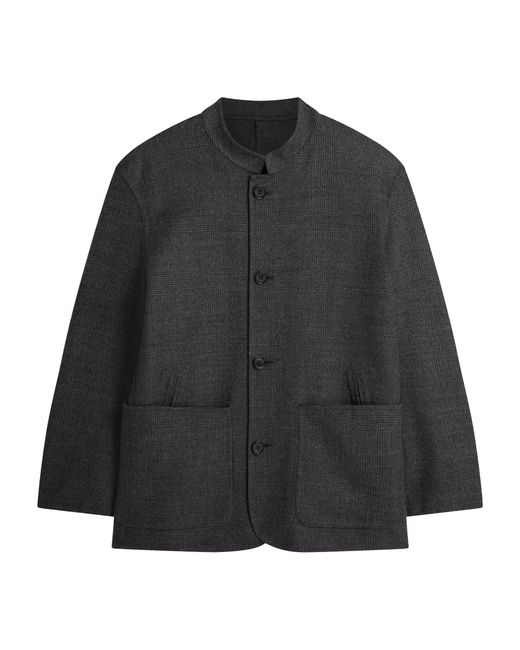 Dunhill Black Wool Reversible Double-Faced Driving Jacket for men