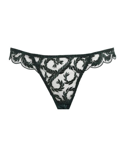 Coco De Mer Black Lace Arletta Brazilian Briefs