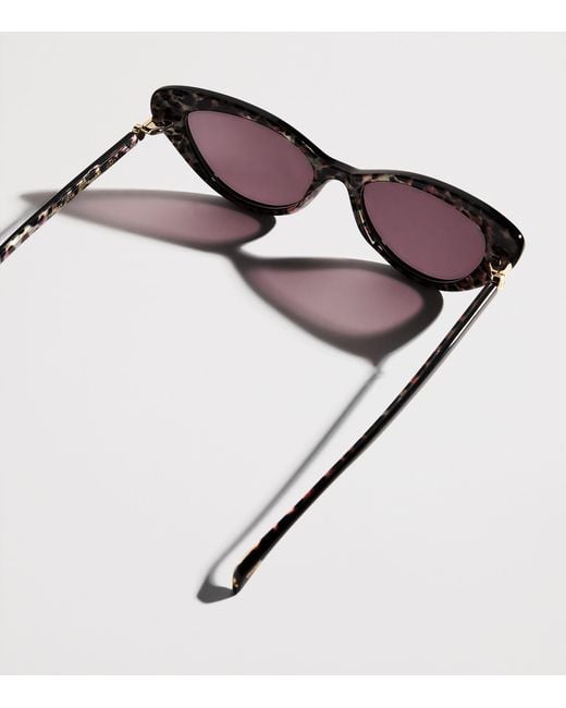 Maje Brown Acetate Cat Eye Sunglasses