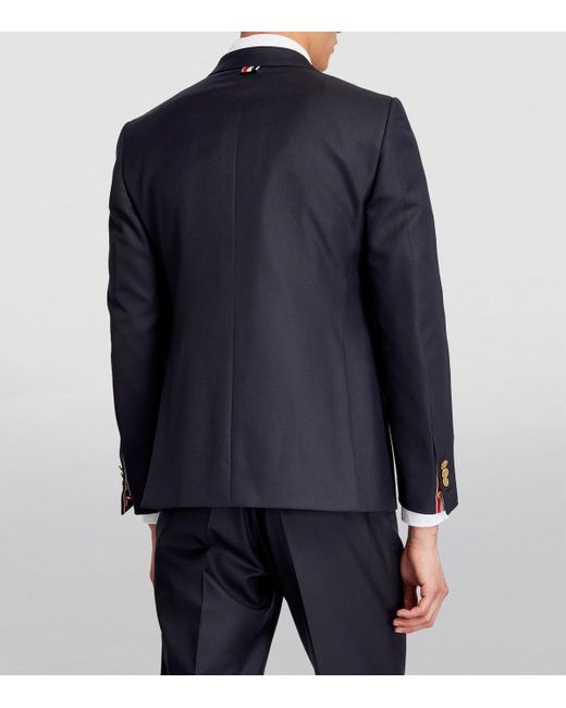 Thom Browne Blue Wool Blazer for men