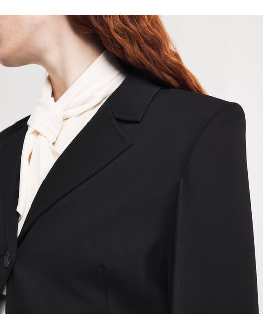 Sportmax Black Single-Breasted Blazer
