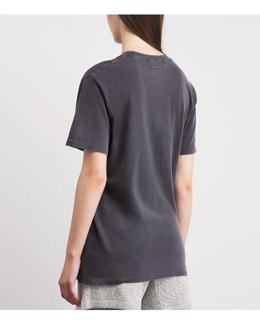 Anine Bing Black Cotton Lili Graphic T-Shirt