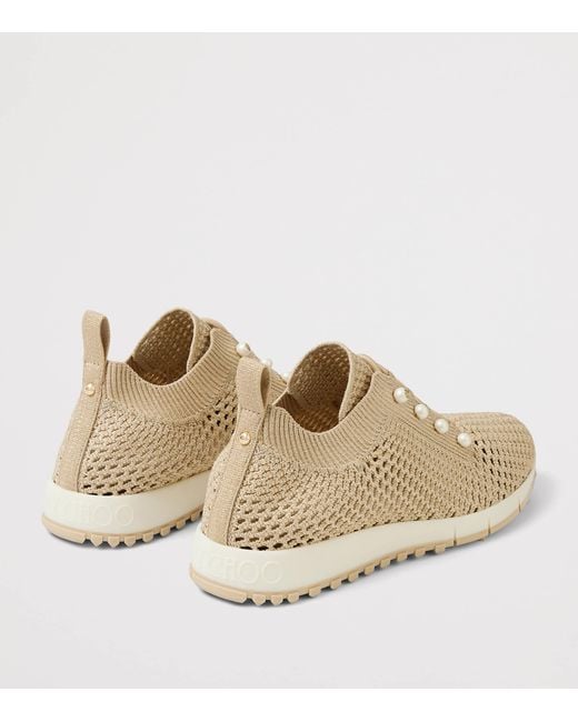 Jimmy Choo Brown Embellished Veles Sneakers for men