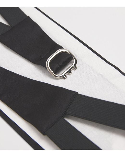Canali Black Silk Cummerbund for men
