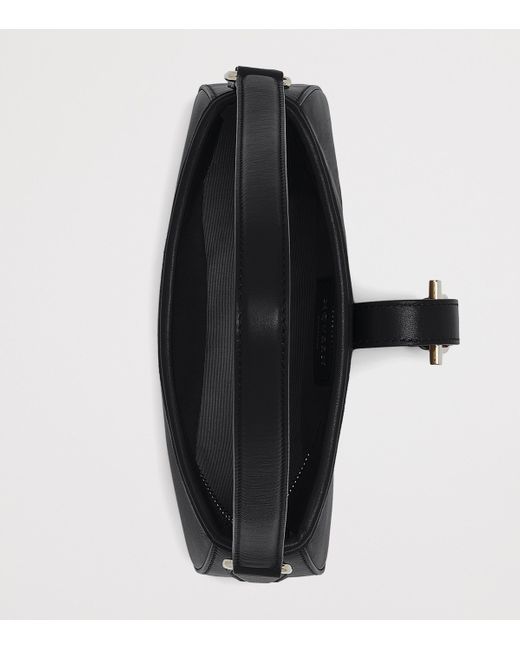 Alexander McQueen Black Mini Leather T-Bar Shoulder Bag