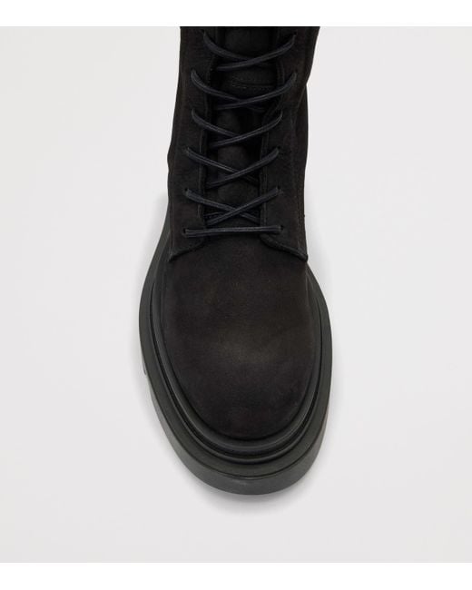 AllSaints Black Leather Jay Mid-Calf Boots