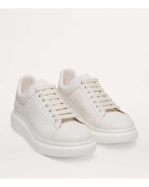 Alexander McQueen Leather Oversized Sneakers in White for Men Lyst UK