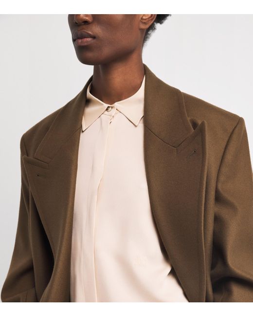 Max Mara Natural Silk Embroidered Shirt