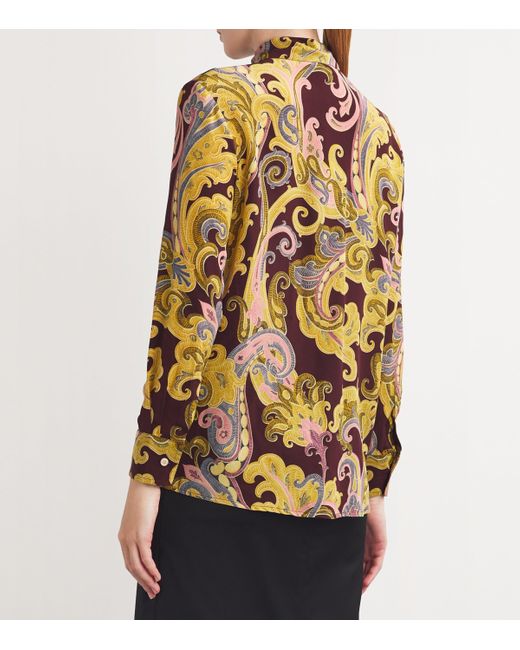 Etro Multicolor Silk Printed Shirt