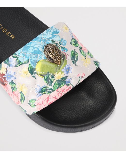 Kurt Geiger White Meena Eagle Slides