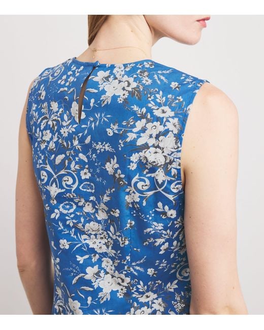 Doen Blue Floral Adele Mini Dress