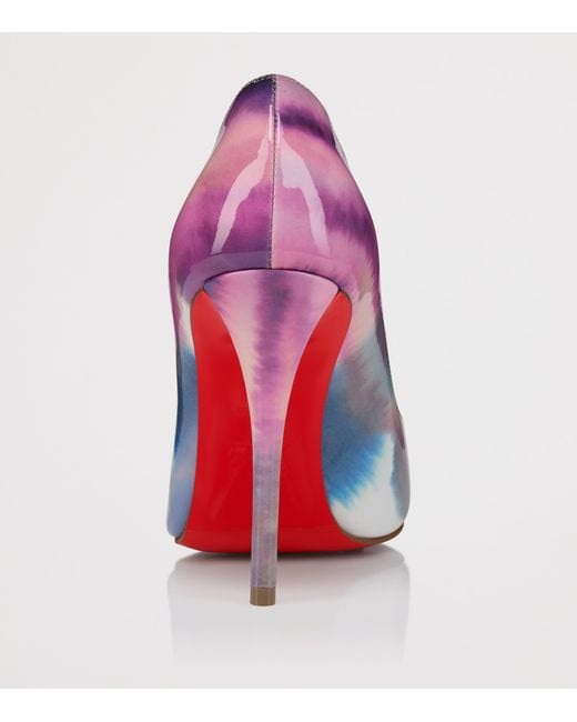 Christian Louboutin Pink Miss Z Tie-Dye Patent Leather Pumps 100