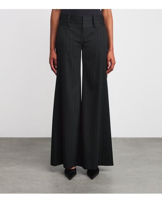 Alice + Olivia Black Olivia Wide-Leg Trousers